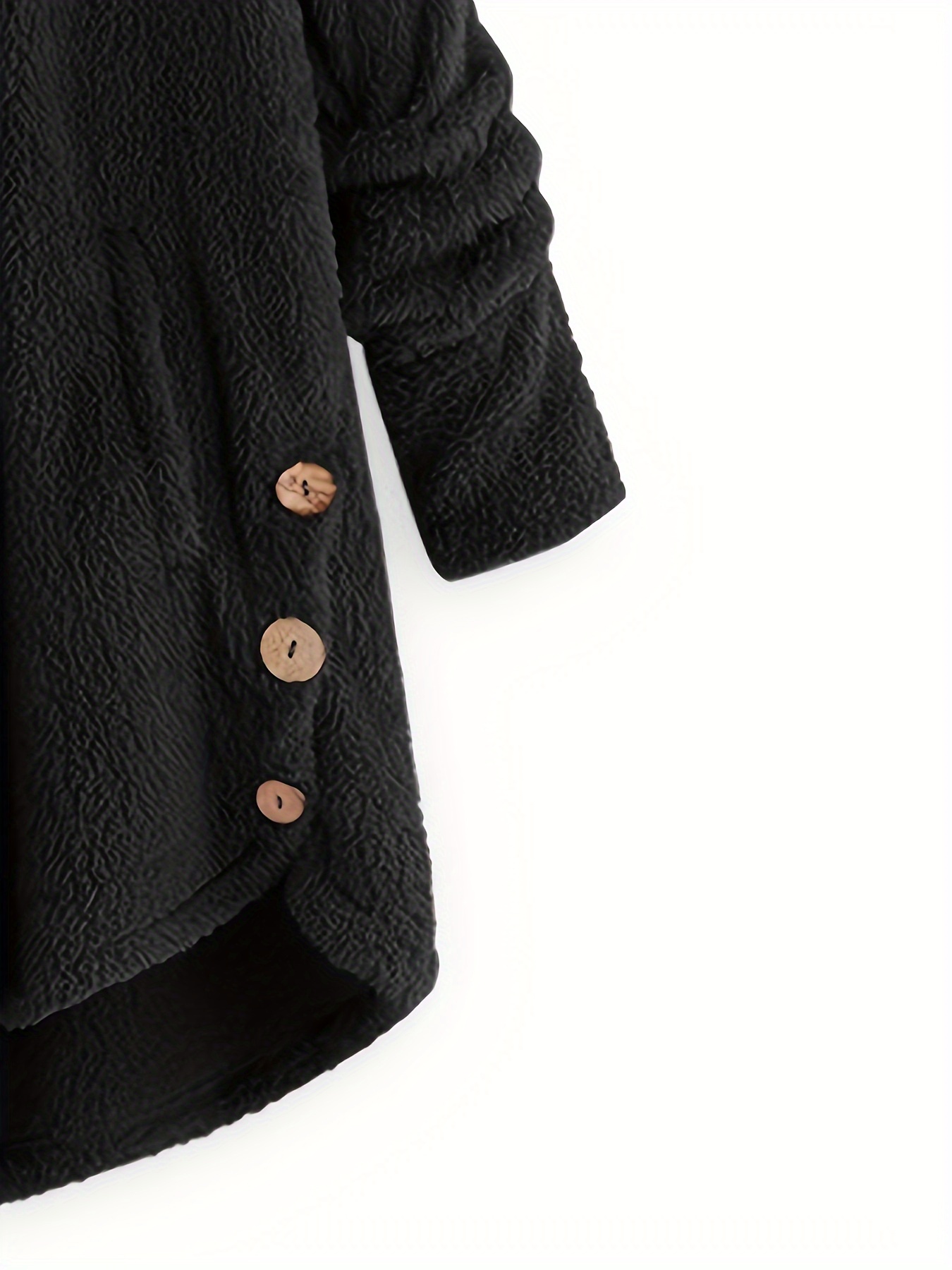 womens thermal button down warm jacket casual outwear for fall winter womens clothing details 9